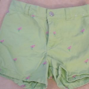 Gymboree SIze 7 Green Flamingo Shorts